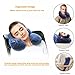 Inflatable Travel Pillow, Travel Air Plane Pillow Flight Pillow Portable, Head Chin Support Neck Cushion for Long-Haul Airplane Travel, Compact & Soft