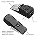 Trademark Home Collection Door Stop Alarm – Portable Door Stopper with Siren for Home, Hotel, or Dorms – Low, Medium, and High Sensitivity Settings, Black, One Size
