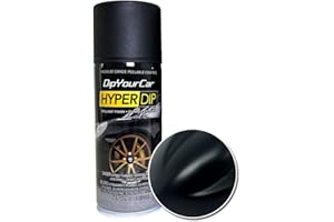 DipYourCar HyperDip Peelable Car Paint in a Can - Automotive Spray/Aerosol Auto Protection and Color for Wheels, Emblems, Mirror, and More - Frozen Black