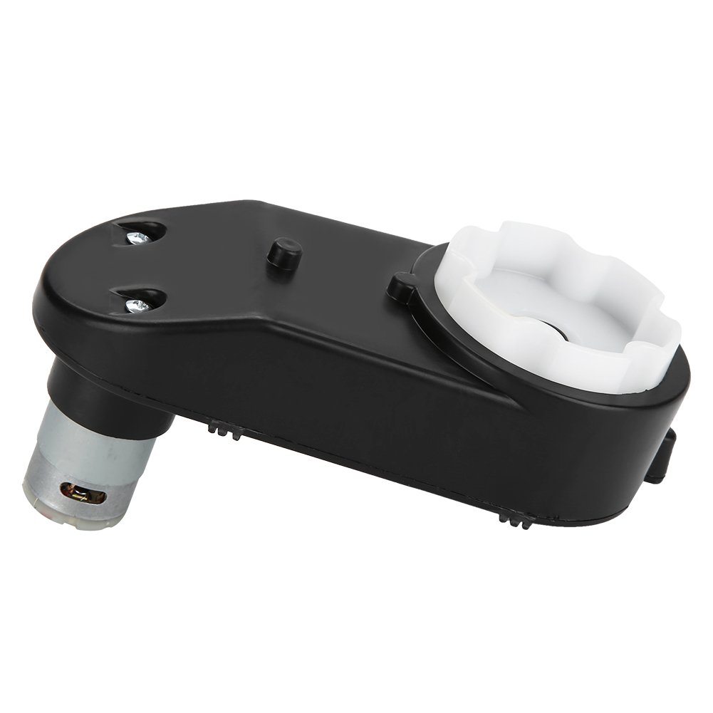 Broco Gearbox with 6V/12V Motor, Electric Motor with Gear Box for Kids Power Wheels RS390 Electric Motor Gearbox 12000-20000RPM for Kids Car Toy(6V18000RPM)