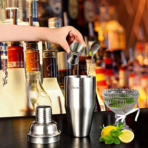 Cocktail Shaker Set Cocktail Shaker - 14 Pcs Cocktail Making Set Professional Cocktail Shakers, Cocktail Shaker Stainless Steel Cocktail Making Kit, Home Cocktail Bar Set Cocktail Shaker Bar Set.