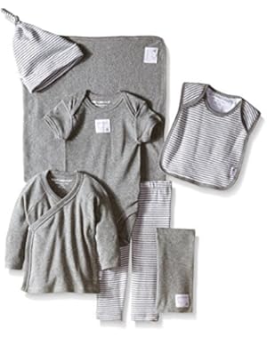 Burts Bees Baby Girls Organic Take Me Home Stripe Blossom Basket