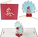 3D Pop Up Greeting Cards 4 Pack Assortment By Aloha Cards | For Birthdays, Thank Yous, All Occasions / Wow Your Loved Ones / Individually Packaged with Envelope and Protective Bag