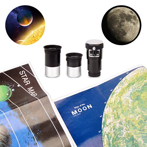 MOUTEC Kids Telescope for Astronomy Beginners with Backpack Smartphone Adapter, Portable 70mm Refractor Travel Telescope for Camping - Great for Children to Explore Space Moon Star