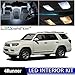 LEDpartsNow 2003-2017 Toyota 4Runner LED Interior Lights Accessories Replacement Package Kit (18 Pieces), WHITE