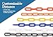 US Weight Chainboss Orange Plastic Safety Chain with Sun Shield UV Resistant Technology - 10 ft
