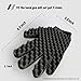 Curl Hair Sponge Gloves Tutorial for Barbers Wave Black Twist Brush Styling Tool For Men and Women Curly Hair Care Dreads Afro Locs Twist Dreadlocks Coil By Kasimedo(1 Pair)