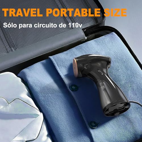 Plancha De Vapor Vertical y Horizontal, Plancha Viaje 2500W Alta Potencia, Plancha a Vapor para Ropa Portátil, para Prenda y Tela Delicada, Calentamiento Rápido Compacta para Viaje o Casa