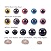 PH PandaHall 214 Pieces 5 Size 5 Color Safety Eyes Plastic Safety Eyes Plastic Eyes with Washers for Doll, Puppet, Plush Animal(8mm, 10mm, 12mm, 14mm, 16mm)