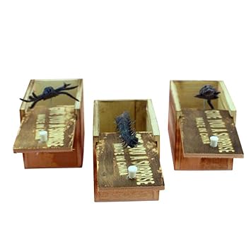 Crazy-Store Novelty Shock Wooden Prank Scare Box Case Kidding Trick Play Joke Gag Toys