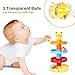 Peradix Ball Drop Toy Go and Roll Swirling Tower Ramp for Baby and Toddler Development Educational Toys, Stack, Drop and Go Ball Ramp Toy Set Includes 3 Spinning Acrylic Activity Balls, 5 Layers