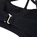 Topmelon Women Sexy Criss Cross Strappy Bralette Seamless Sports Bra (XL, Black)