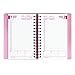 Brownline 2018 Daily Appointment Book / Monthly Planner, Twin-Wire, Pink with Pink Ribbon, 8 x 5 inches (CB634W.PNK-18)