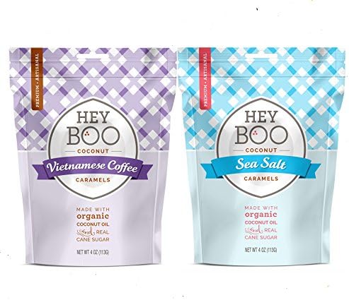 NEW! Coconut Caramels, 4 oz (Vietnamese Coffee + Sea Salt) Dairy Free, Non-GMO, Made with Coconut Oil