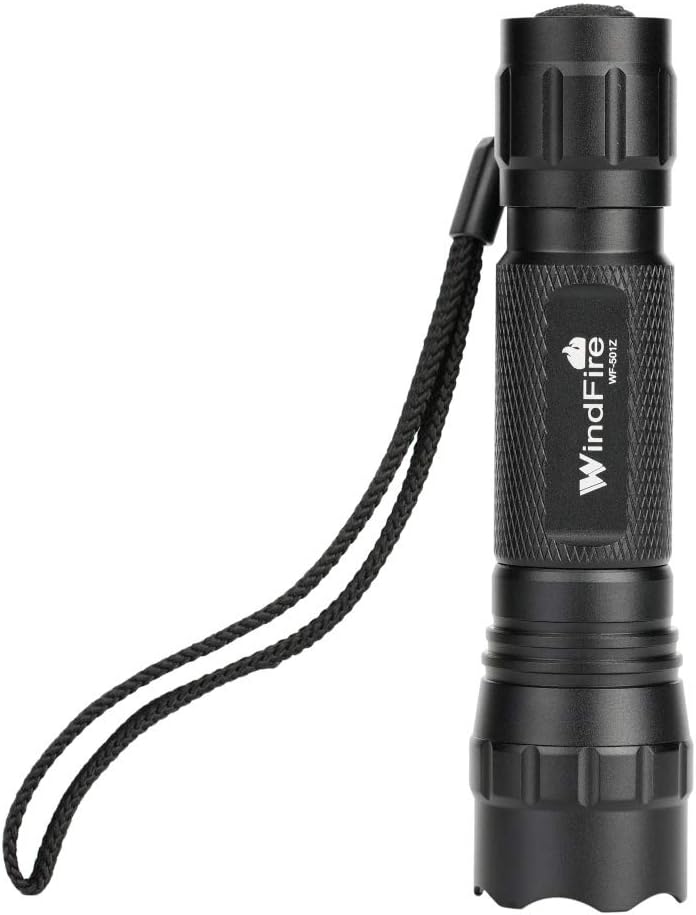 UV Tactical Flashlights LED Black Light Handheld Flashlight Adjustable Focus Waterproof Lamp Rechargeable Batteries Dimmable Blacklight Detector for Spot Carpet Pet Urine Stain Catch - - 