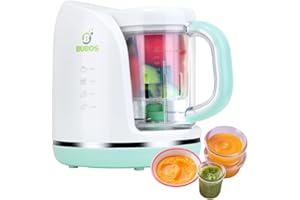 Bubos Baby Food Maker, Baby Food Processer, 5-in-1 Function, Steamer, Blender, Cooker, Masher, Puree