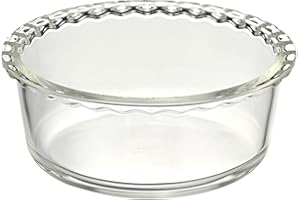 HARIO HWCK-100-BK Heat Resistant Glass Whole Cake Mold, No. 5, 33.4 fl oz (1000 ml), BUONO Kitchen Clear Au Gratin Dish, Made