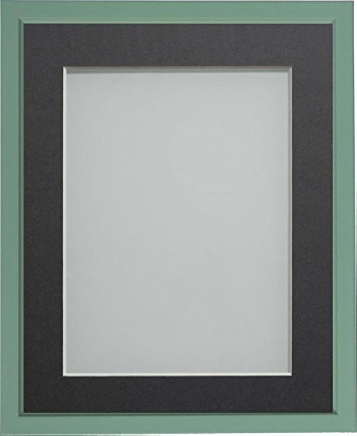 Frame Company Drayton Range 7x5-inch Green Picture Photo Frame with Grey Mount For Image Size 6x4-inch