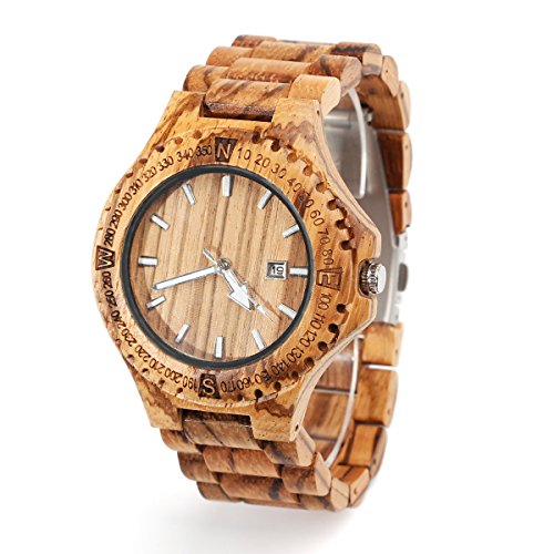 wooden watch display