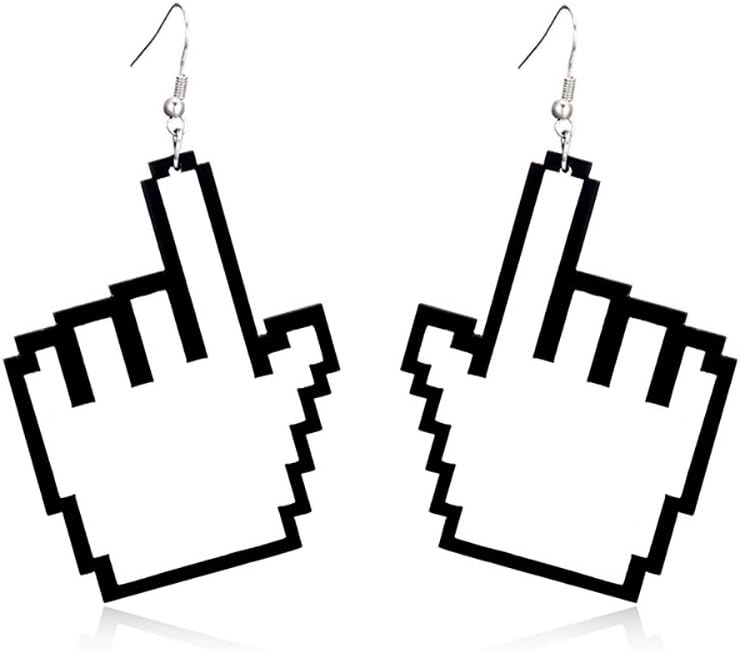 Jewelry Lovely Acrylic Dangle Stud Earring Punk Style Nightclub Exaggeration Hip Hop Jewelry