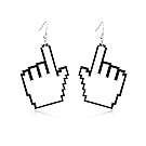 Tidoo Jewelry Lovely Acrylic Dangle Stud Earring Punk Style Nightclub Exaggeration Hip Hop Jewelry