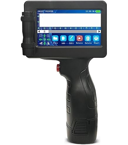 Impresora De Inyección De Tinta Portátil - Pantalla Táctil LED, Secado Rápido, Para Fechas En Etiquetas, Cajas, Bolsas - Batería Recargable
