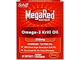 MegaRed 350mg Omega-3 Krill Oil Dietary Supplement (FamilyPackage Pack of 130 Count Total )