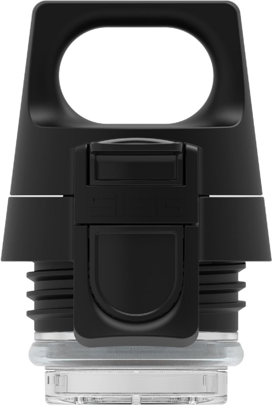 Sigg Hot & Cold ONE Top Black Screw Cap (0.3 & 0.5 L), Spare Cap Thermos and ONE, Leak-Proof Bottle Cap