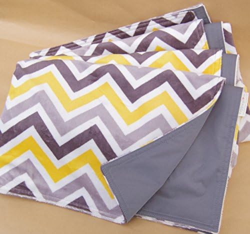 Soft Outdoor Waterproof Minky Chevron Throw Blanket- Large 60" x 60"