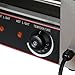 Ridgeyard 1260W Commercial 24 Hot Dog Maker 9 Roller Grilling Machine Non Stick Stainless Steel W/Cover Dual Temperature Controls