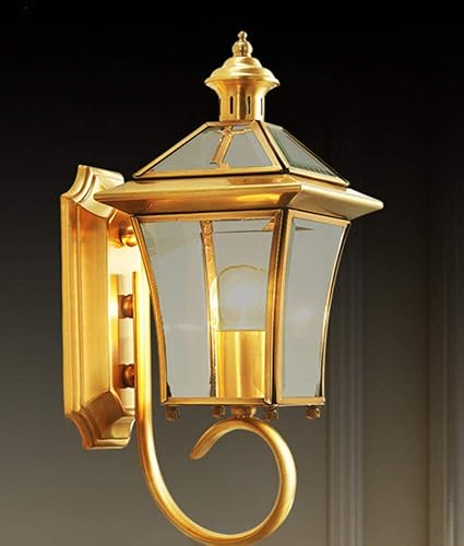 Amazon Com Dachagndj Wall Sconces Industrial Vintage Wall Light Fixture Modern Crystal Wall Lamp Outdoor Wall Light Waterproof Simple Exterior Garden Light B 2536cm Home Improvement