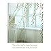 Ufurty 2 Pieces Willow Window Curtain Voile Tulle Room Salix Leaf Sheer Gauze Panel Drapes Green Color for Living Room, Bedroom, Balcony