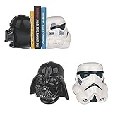 Official Star Wars Darth Vader & Stormtrooper Ceramic Bookends
