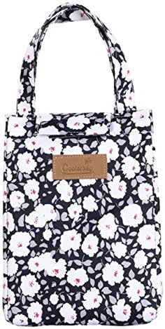 Urmiss Cute Insulated Lunch Bag Box Tote Cooler Bag Reusable with Adorable Animal Rabbit Leopard Panda Flowers Insulated Lunch Bags for Women Ladies Girls Children Kids Student