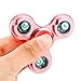 Auwer LED Glowing Fidget Hand Spinner Anti-Stress Finger Spinner Toy Ultra Fast Bearings Durable Stress Reducer EDC Fingertip Gyro For ADD,ADHD,Anxiety,Boredom People(Rose Gold)