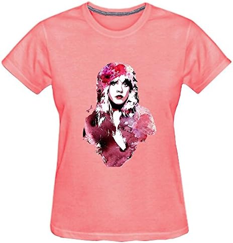Whirligigo Women's Fleetwood Mac Stevie Nicks T Shirt (Pink XX-Large)