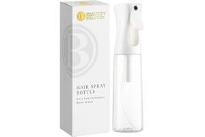 BeautifyBeauties Spray Bottle For Hair – Continuous Mister Spray Bottle for Hairstyling, Cleaning, Plants, Pets, Barbers, Salons, Essential Oil Scents (10.1 Ounce)