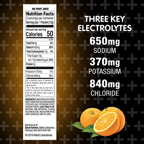 Pedialyte AdvancedCare Plus Electrolyte Powder, with 33% More Electrolytes and PreActiv Prebiotics, Orange Breeze, Electrolyte Drink Powder Packets, 0.6 oz (18 Count)