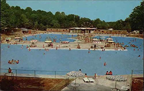Pool Area Burdette Park Evansville Indiana In Original Vintage