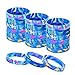 36 Pieces Dinosaur Silicone Wristbands Multicolor Dinosaur Bracelets Jurassic Style Silicone Bracelets for Dinosaur Party Supplies
