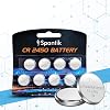 Spantik CR2450 Lithium Batteries 3V Button Cell Coin High Capacity Watch/Electronic Long Lasting Battery CR 2450 8 Pack