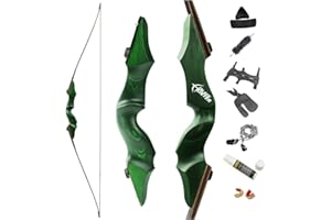 60 Inch Black Hunter Takedown Longbow 20-60lbs Traditional Wood Longbow with Bamboo Core Limbs Right Hand Left Hand American 