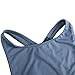 HaoDuoYi Womens Jersey Training Sports Crop Top Backless Tank T Shirt