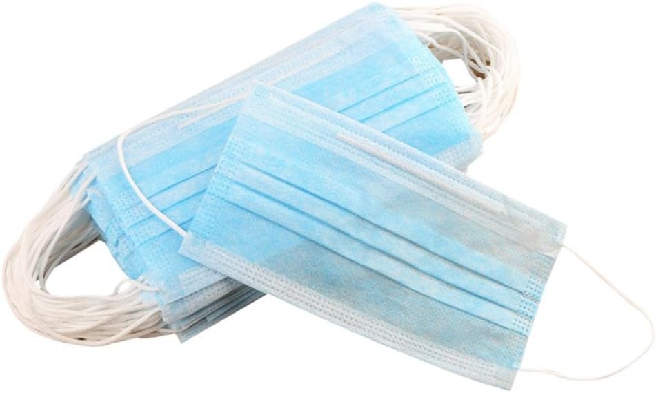 Hunpta 50pc Three Layer Disposable Respirator Breathable Prevent Dust Respirator (A)