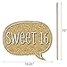 Big Dot of Happiness Sweet 16 Birthday - Photo Booth Props Kit - 20 Count