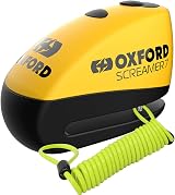 LLWQuanZSS Oxford Security Screamer 7 Alarm Disc Lock Yellow/Black LK290 1.5M view 1