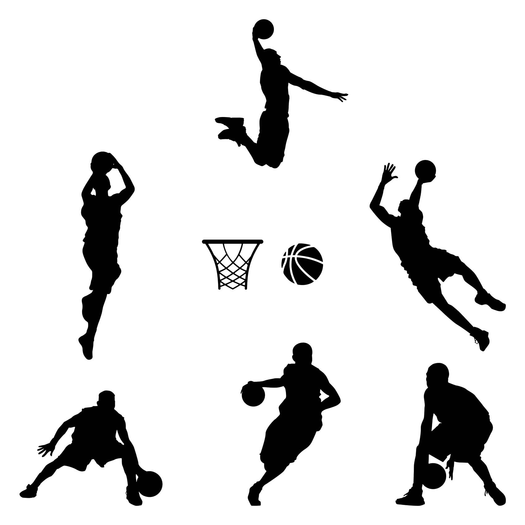 Basketball Player Wall Stickers for Bedrooms for Boys, Wallpaper Kitchen Wall Art Stickers, Living Room Wall Stickers, Wall Decals Boys Room Decor