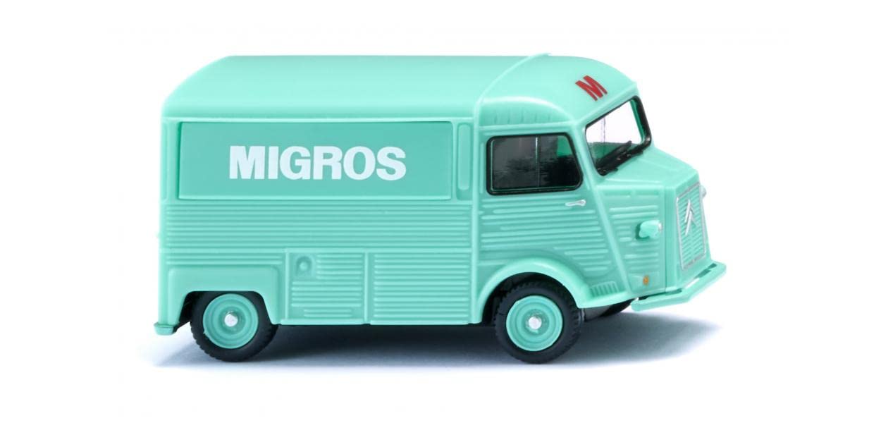 Wiking 026207 H0 Citroën HY Sales Car Migros Mint Green Gauge HO 1:87 Citroen