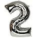 Helium Foil Digital balloons ,birthday holidays weddin party supply Silver 40