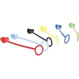 TableCraft C100TA Assorted Squeeze Bottle Tethered Caps - 12 / PK